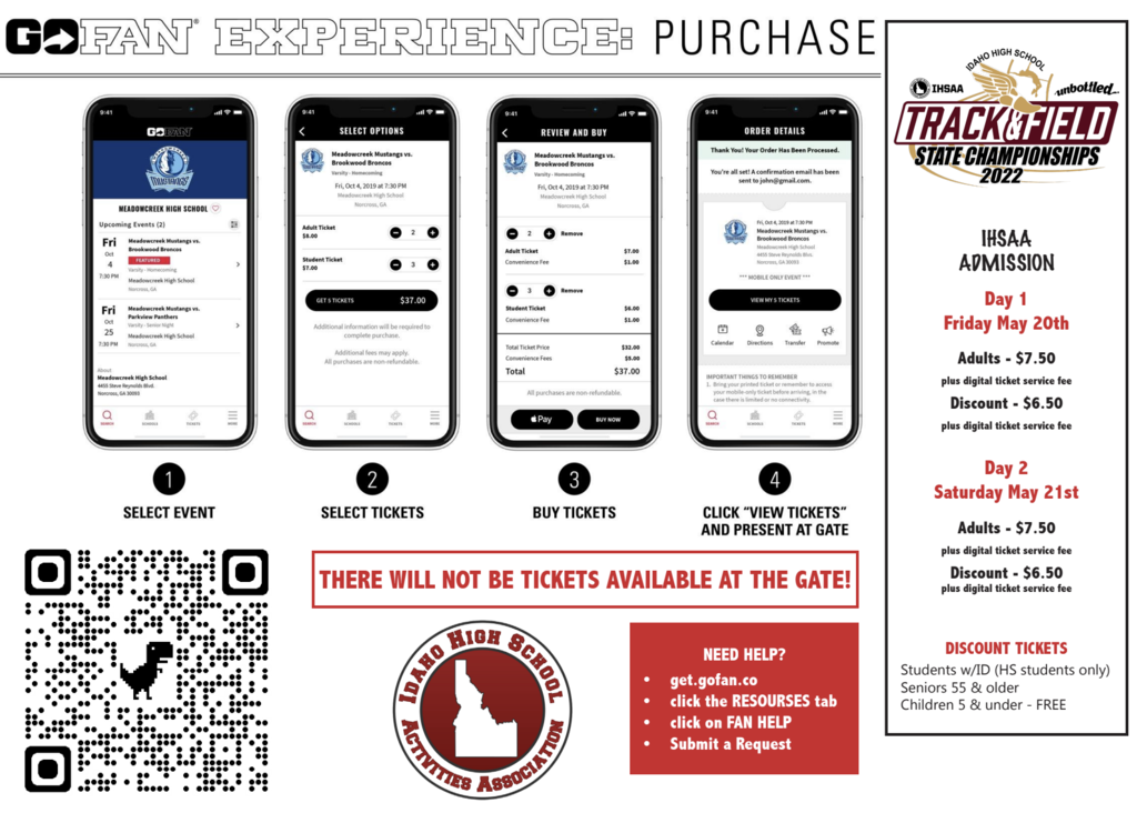 State Track Meet Tickets