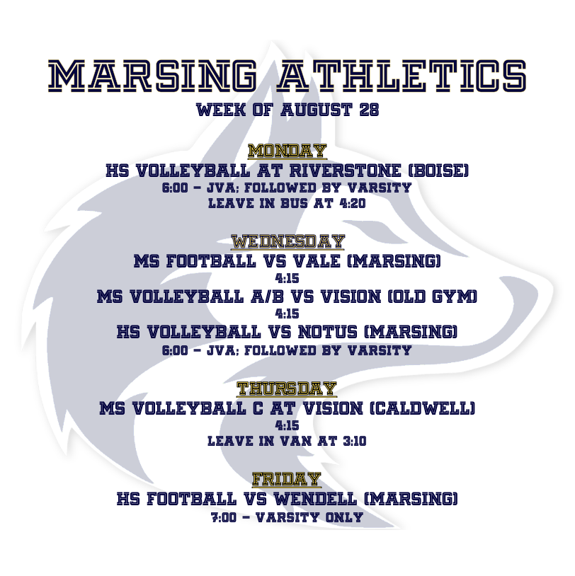 Marsing Athletics - Week 2